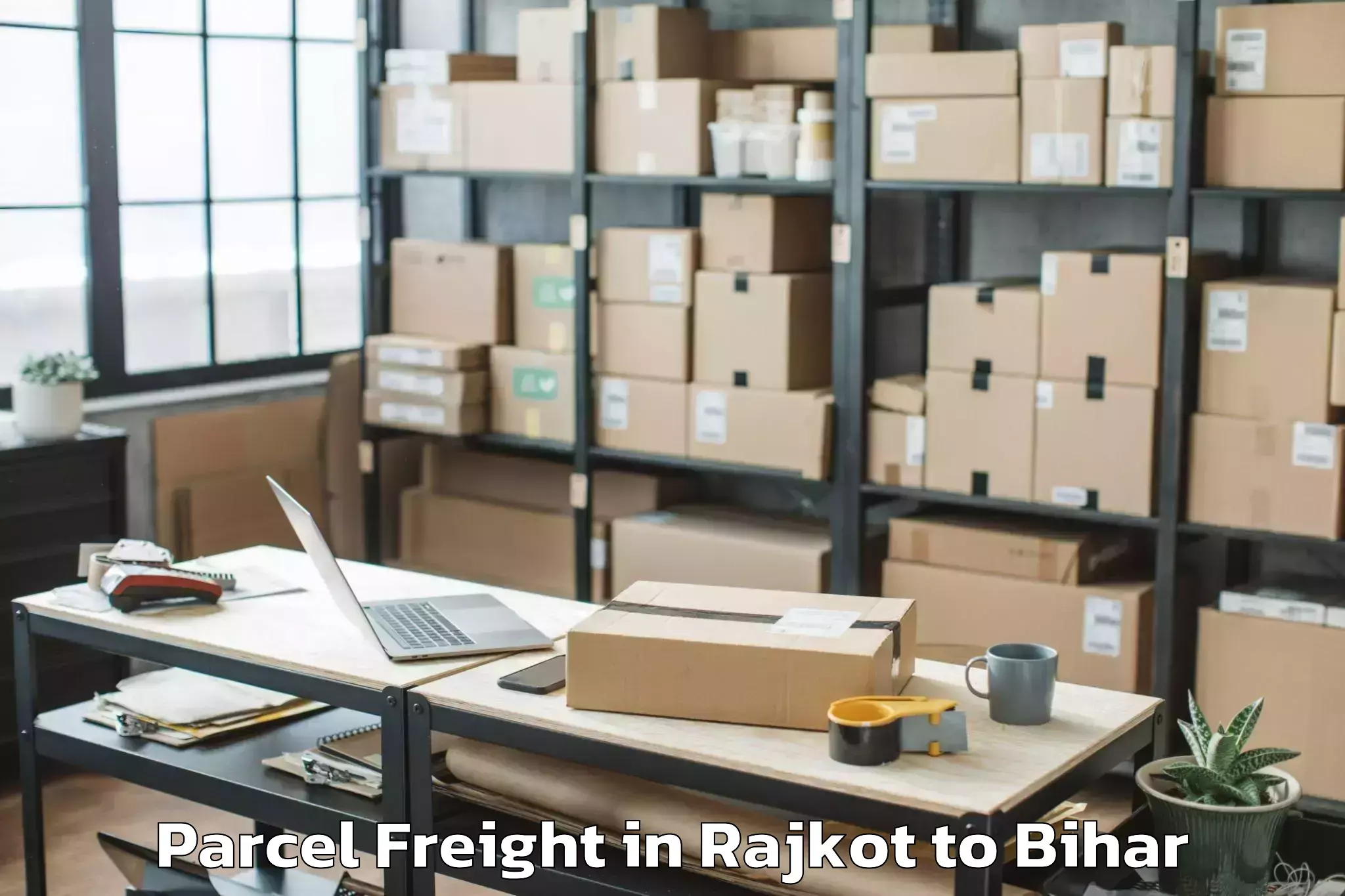 Get Rajkot to Manjhi Paschimi Parcel Freight